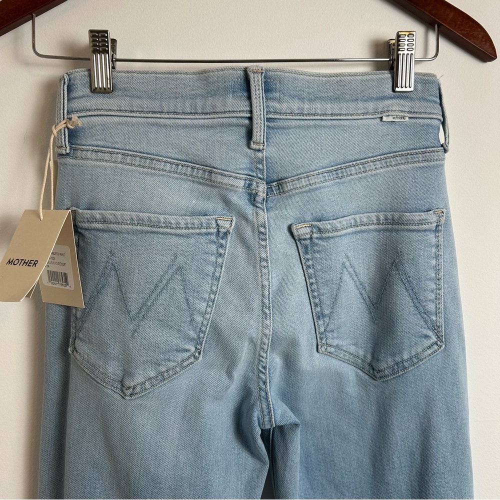 **NWT Mother Denim Jeans The Mid Rise Rambler Zip AnkleWash: Balls in your court - Picture 6 of 16